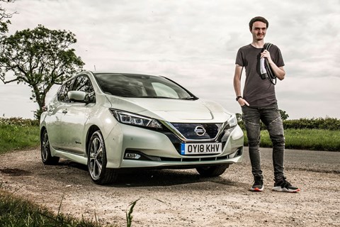Jake Groves lives with a Nissan Leaf EV