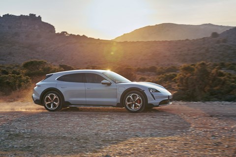 taycan cross turismo side offroad