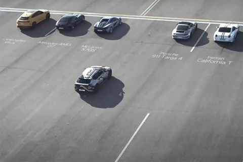 Kia EV6 in drag race