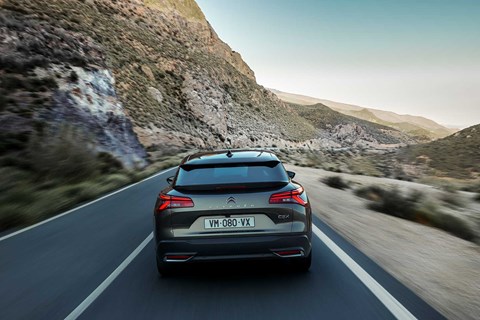 Citroen C5 X hybrid on the road