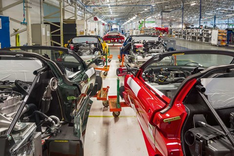 Outgoing Lotus Exige, Evora and Elise hand-built