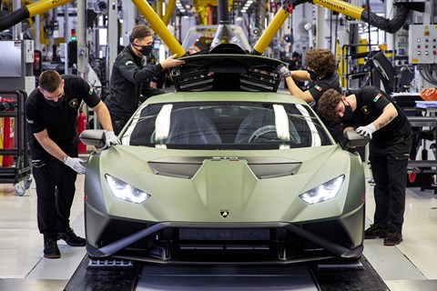 lambo huracan production