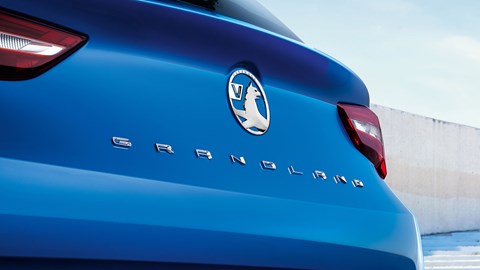 2021 Vauxhall Grandland rear badge detail
