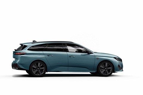 New Peugeot 308 SW estate profile view