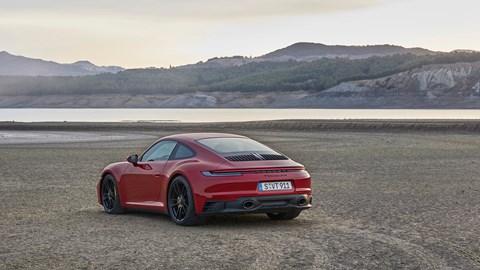 Porsche 911 GTS on beach