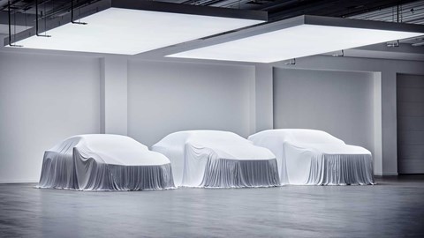 Polestar 3, 4 and 5 (right to left)