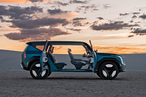 kia ev9 side