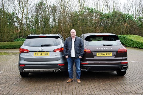 Keeper Greg Fountain and CAR's Hyundai Santa Fe