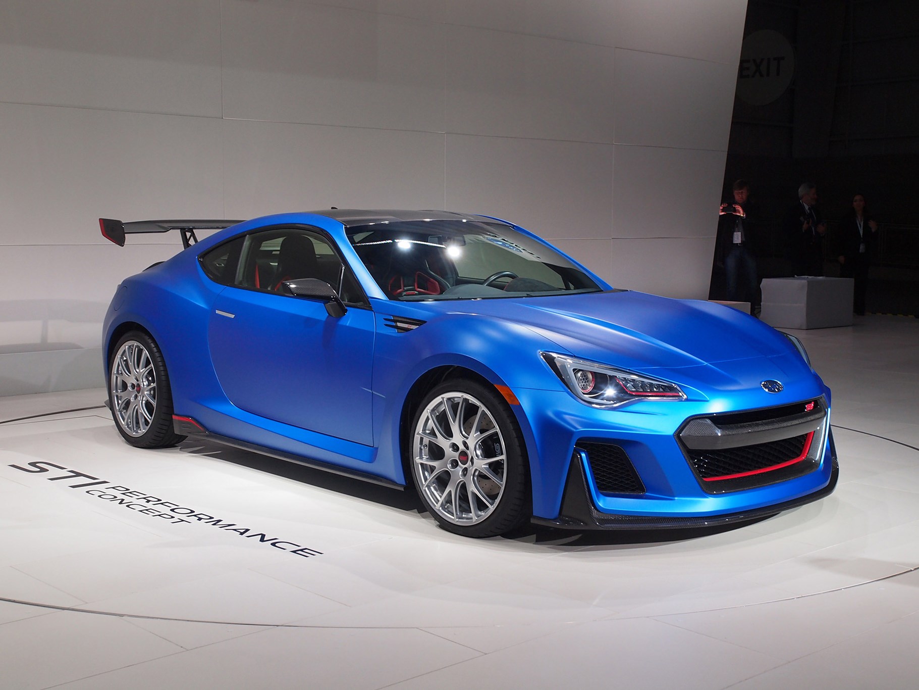 subaru brzsti 300bhp coupe muscles into new york