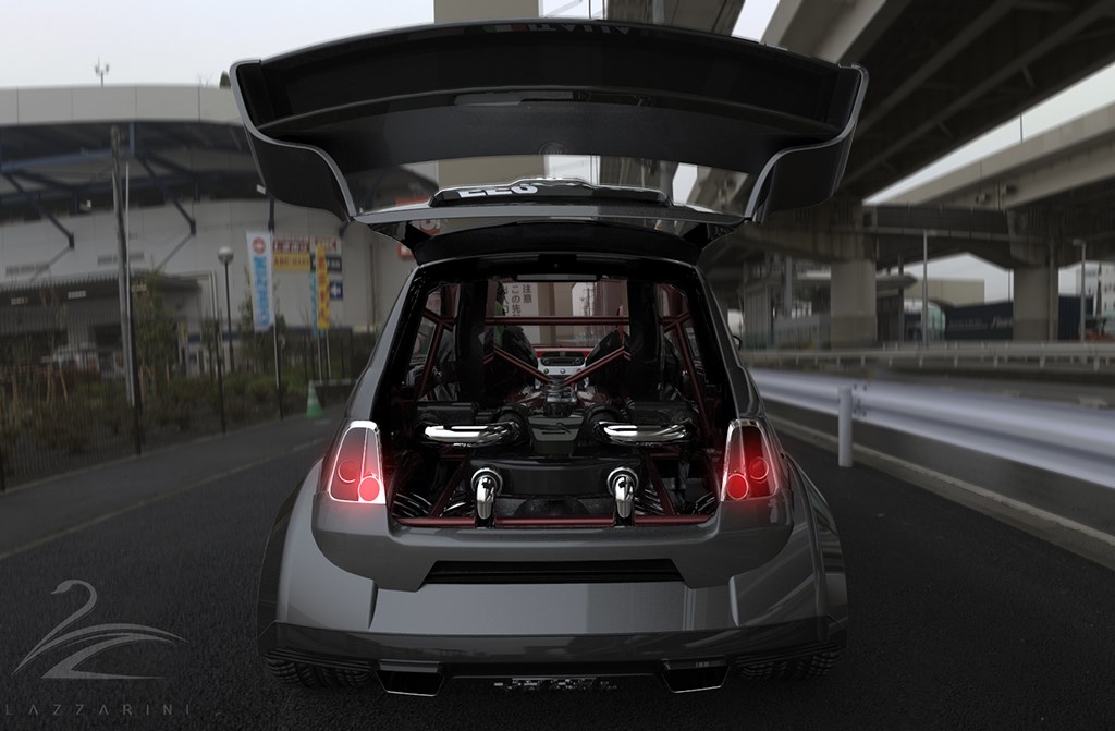 The Super Cinquecento The Fiat 500 Powered By A Ferrari 458 V8 Car Magazine