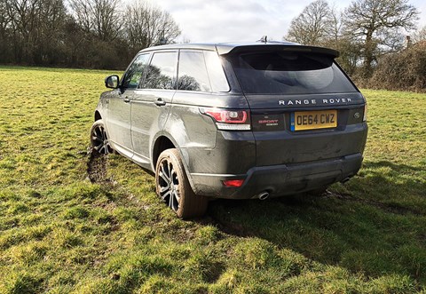 Uh-oh. We've sunk our Range Rover Sport!