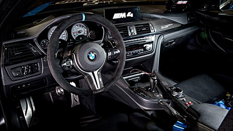 Inside cabin of M4 Moto GP Safety Car
