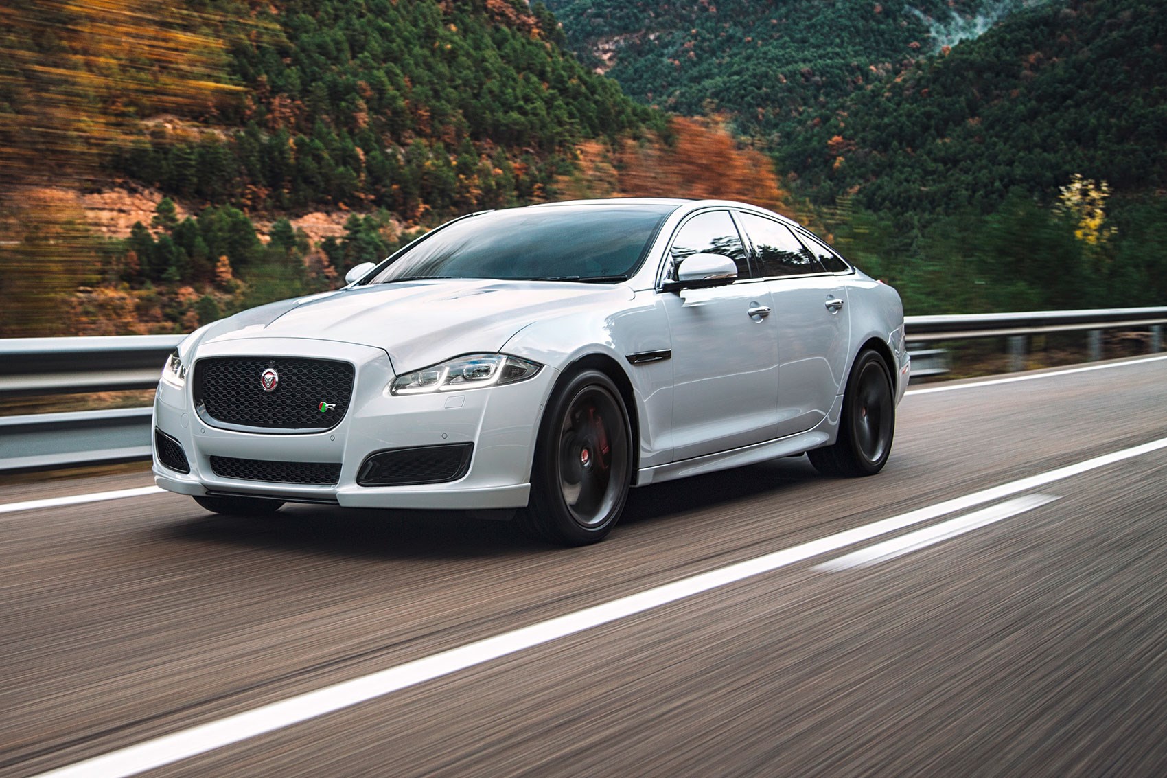 Comfy rear seats too The more sporting Jaguar XJR ...