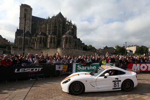 Ginetta in Le Mans drivers' parade, 2015. Photo by Jakob Ebrey