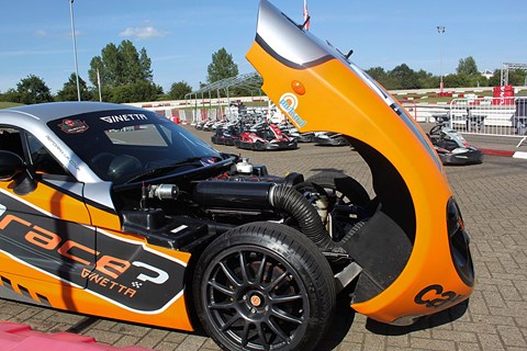 CAR magazine's Ginetta G40 at Daytona kart circuit