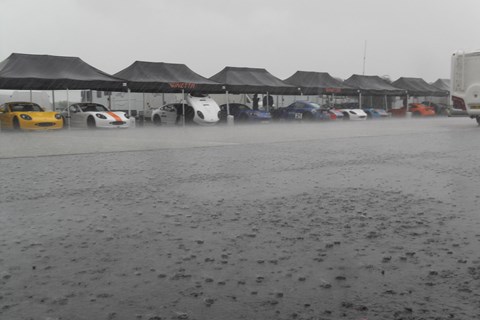 'Ginetta Village' in the Silverstone paddock
