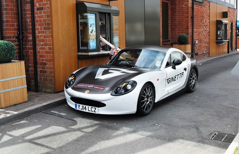 Ginetta G40 GRDC takes on McDonalds