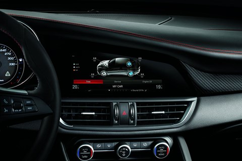Touchscreen in new Alfa Romeo Giulia