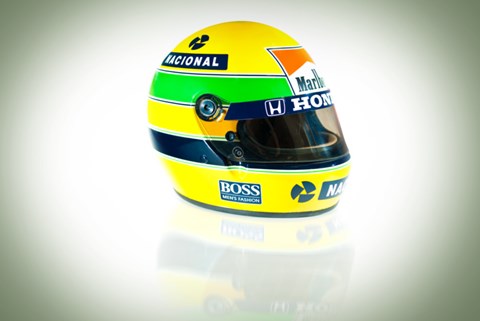 Senna's helmet: the essence of distinctiveness