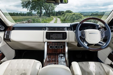 Range Rover has notched up quality and decluttered switchgear. Sat-nav off the pace, but still outclasses Rolls on the tech front