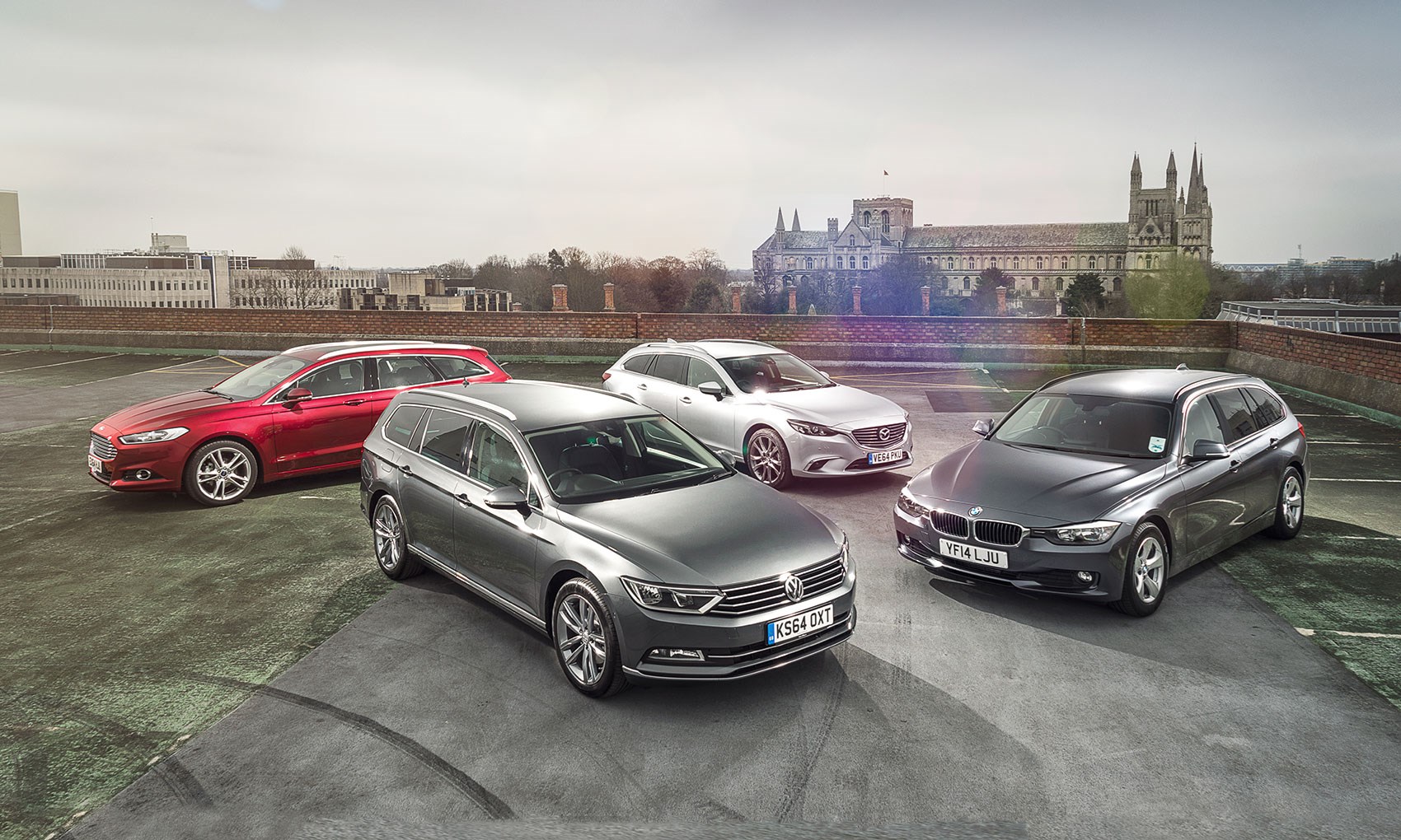 Vw Passat Estate Vs Ford Mondeo Vs Bmw 3 Series Touring Vs Mazda 6 Tourer Review Car Magazine