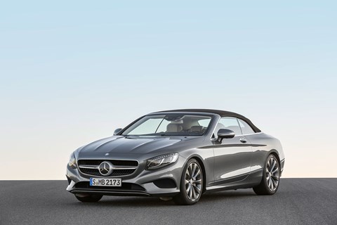 Mercedes S-class Cabriolet: roof up