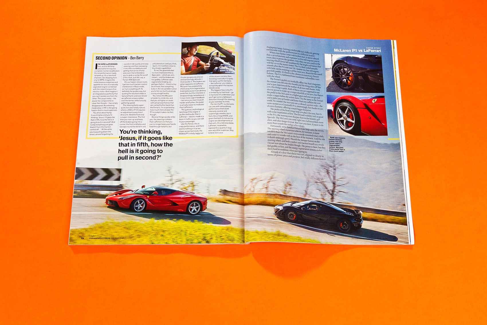 McLaren P1 vs LaFerrari: CAR+ archive, December 2014 | CAR Magazine