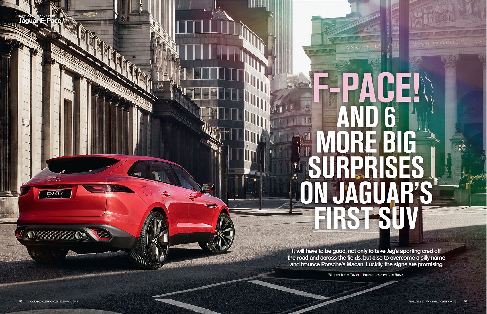 Jaguar F-Pace: CAR magazine, February 2015 Jaguar F-Pace: CAR magazine, February 2015