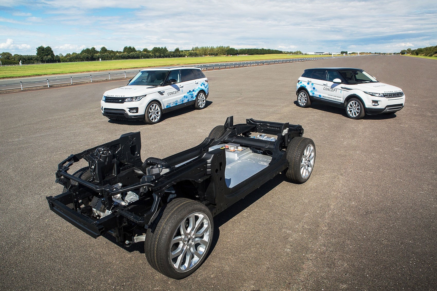 New electric Jaguar Land Rover techfest emotors, air blankets and