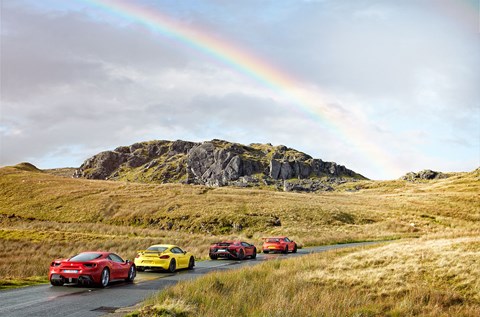 Eyeballing the SV’s rear-view mirror is not for the faint-hearted: metres of V12 wearing a Batcape