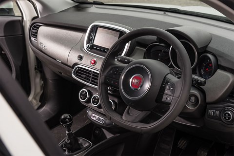 The cabin of our Fiat 500X