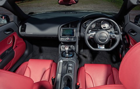 R8’s exterior design hasn’t dated, but cabin has. Pre-Milton Keynes sat-nav