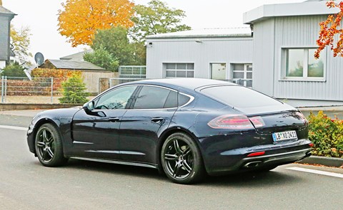 A sexier Panamera? From the spy shots it looks as though Porsche has bucked its ideas up