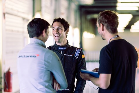 Bruno Senna: a bit handy in a McLaren on track