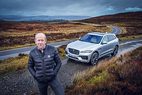He’s the F-Pace’s chief chassis engineer, so he ought to know