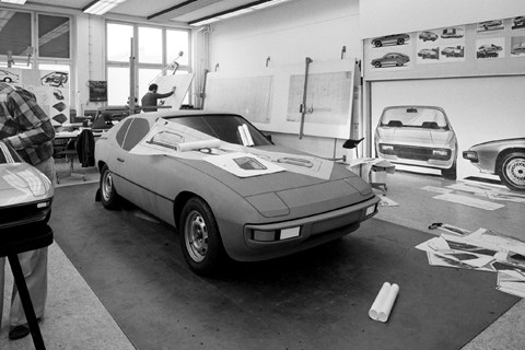 Porsche 924 clay model