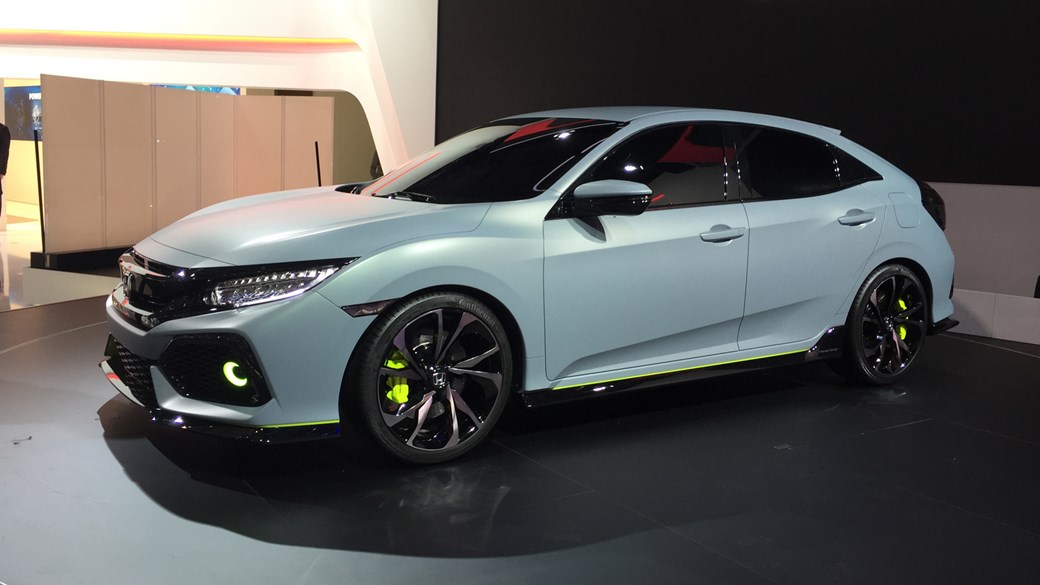 New 2017 Honda Civic Prototype Unveiled In Geneva By Car Magazine Civic Concept