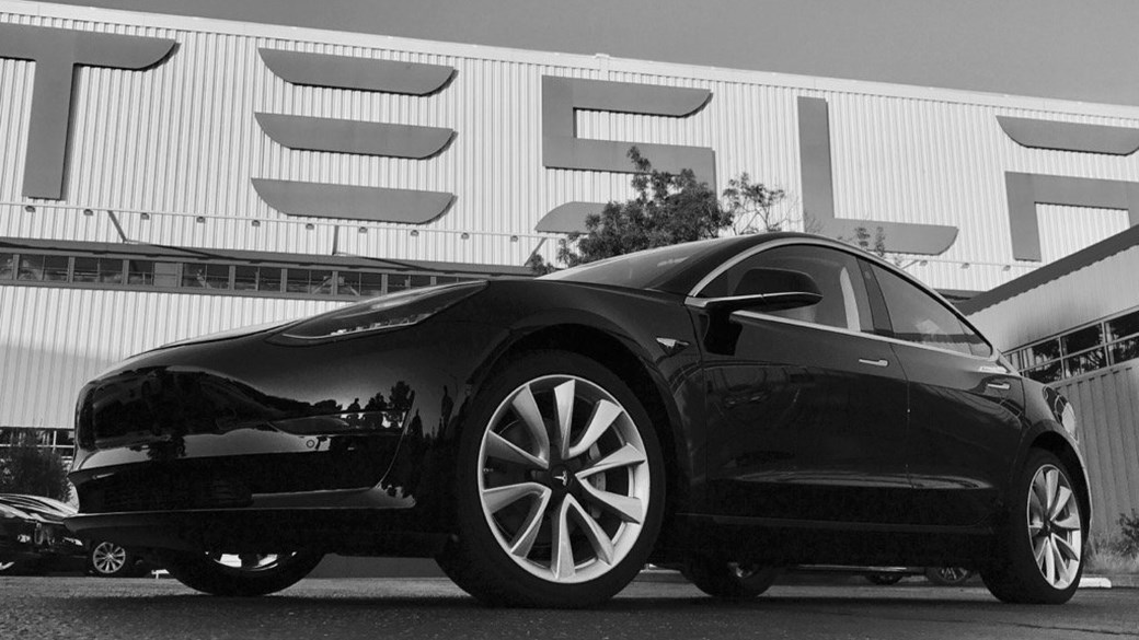 Tesla Model 3 Electric Car Production Paused Last Month By The First Production Tesla Model 3