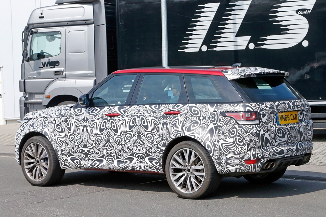 Range Rover Sport Svr Beefs Up For 2017 By Car Magazine 2017 Range Rover Sport Svr Spy Shots