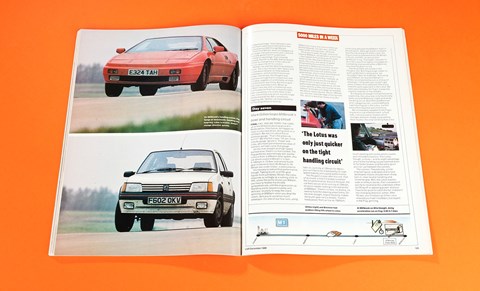 'The Lotus was only just quicker on the tight handling circuit'