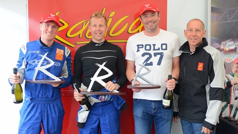 Radical SR1 Cup Race 1 podium at Oulton Park