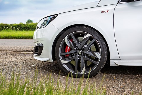 Peugeot 308 GTI's Alcon brakes and LSD