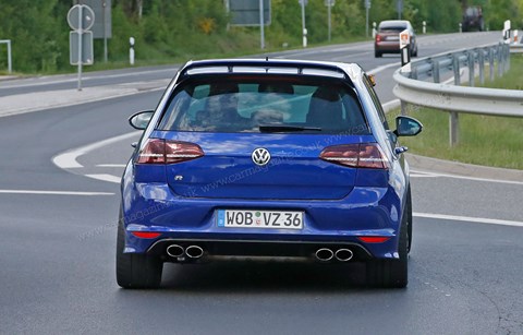 Our spies caught the hot VW Golf R400 on test near the Nurburgring