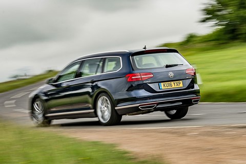 VW Passat Estate long-term rear cornering