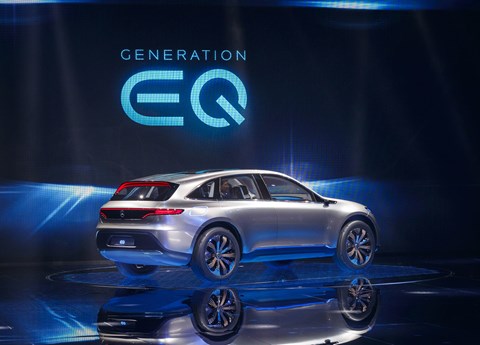 The Mercedes-Benz Generation EQ at the Paris motor show