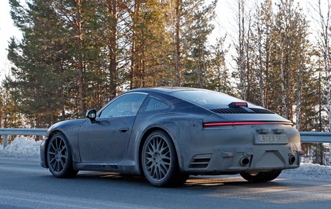 First sight of what's thought to be the 2019 911's production bodywork