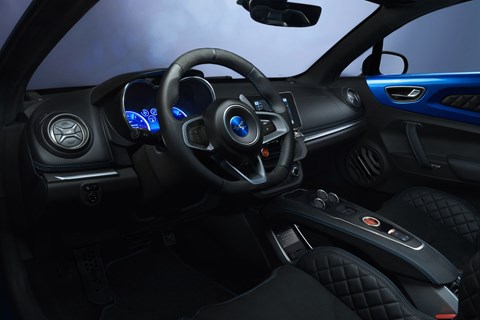 Alpine A110 at Geneva 2017 - interior