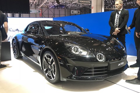 Alpine A110 Legende at Geneva motor show 2018