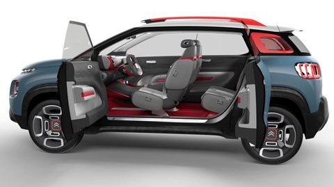 The doors on the new Citroen C-Aircross Concept
