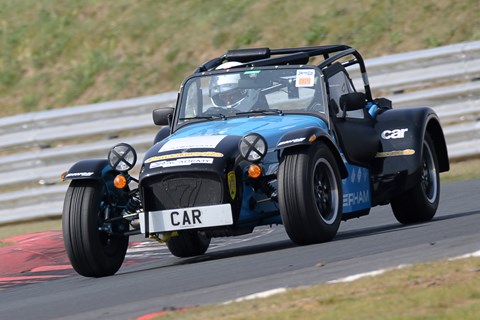 Caterham Academy front cornering